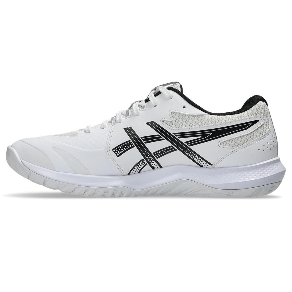 Asics 13 Внутренние спортивные кроссовки Унисекс Размер 100 3E GEL-TACTIC (1073A078), для взрослых, (Белый черный), 25,5 см,
