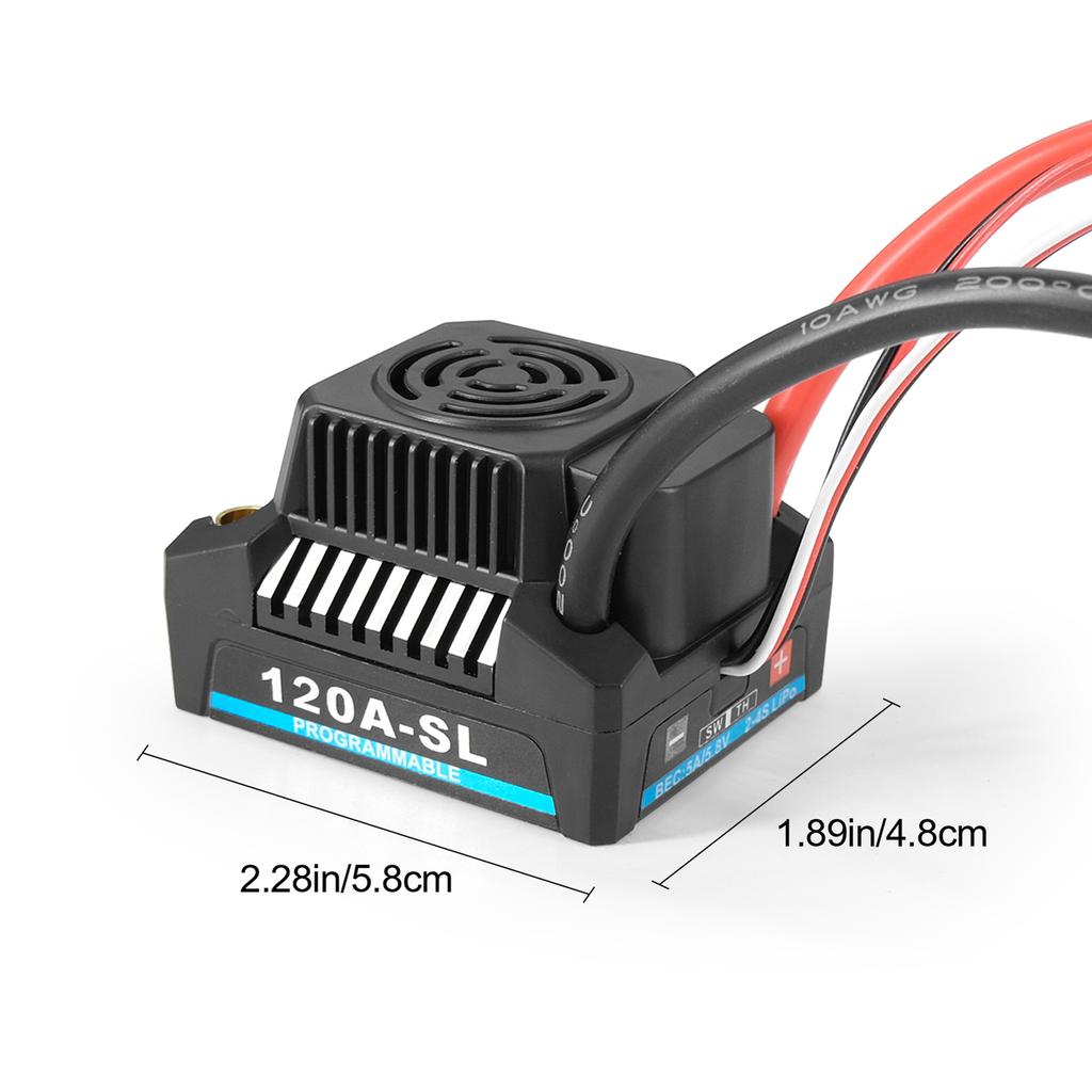 120A  Brushless ESC With 4 6S  5A 5.8V BEC For 3660 3670 3674 Brushless motor 1 8 Remote Control Car  Off road  Boat Toy
