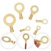 Комплект круглых клеммных соединителей, латунная обжимная кабельная проволочная клемма, круглая клемма, медная проушина, кольцевая кабельная проволочная клемма, набор из 150 штук, универсальная водонепроницаемая