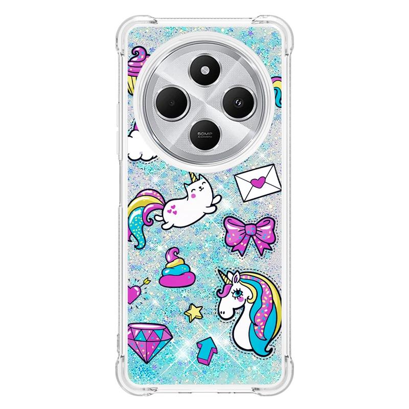 Чехол для Xiaomi Redmi 14C на Funda Xiaomi Redmi 14C Чехол Glitter Dynamic Liquid Чехол для Xiomi Redmi14C Чехлы для телефонов Coque