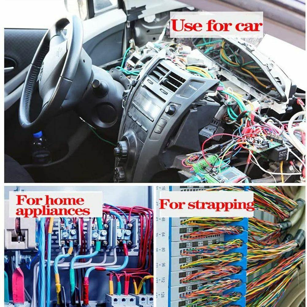 Быстрая доставка, скрепленная проводная лента, тканевая лента, 1 шт., клейкая тканевая тканевая лента, жгут кабелей, термостойкий, длина 15 м