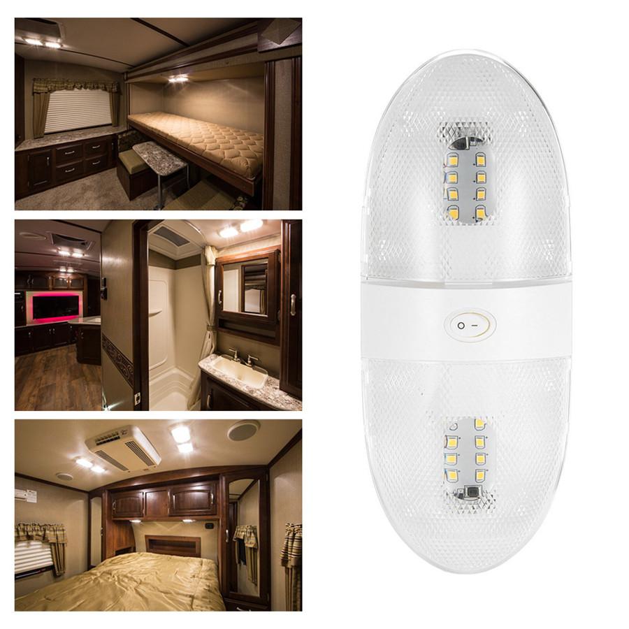 5 Pcs Optronics RV Car LED Ceiling Light Marine Boat Camper Trailer Dome Lamp Caravan 12V 340LM