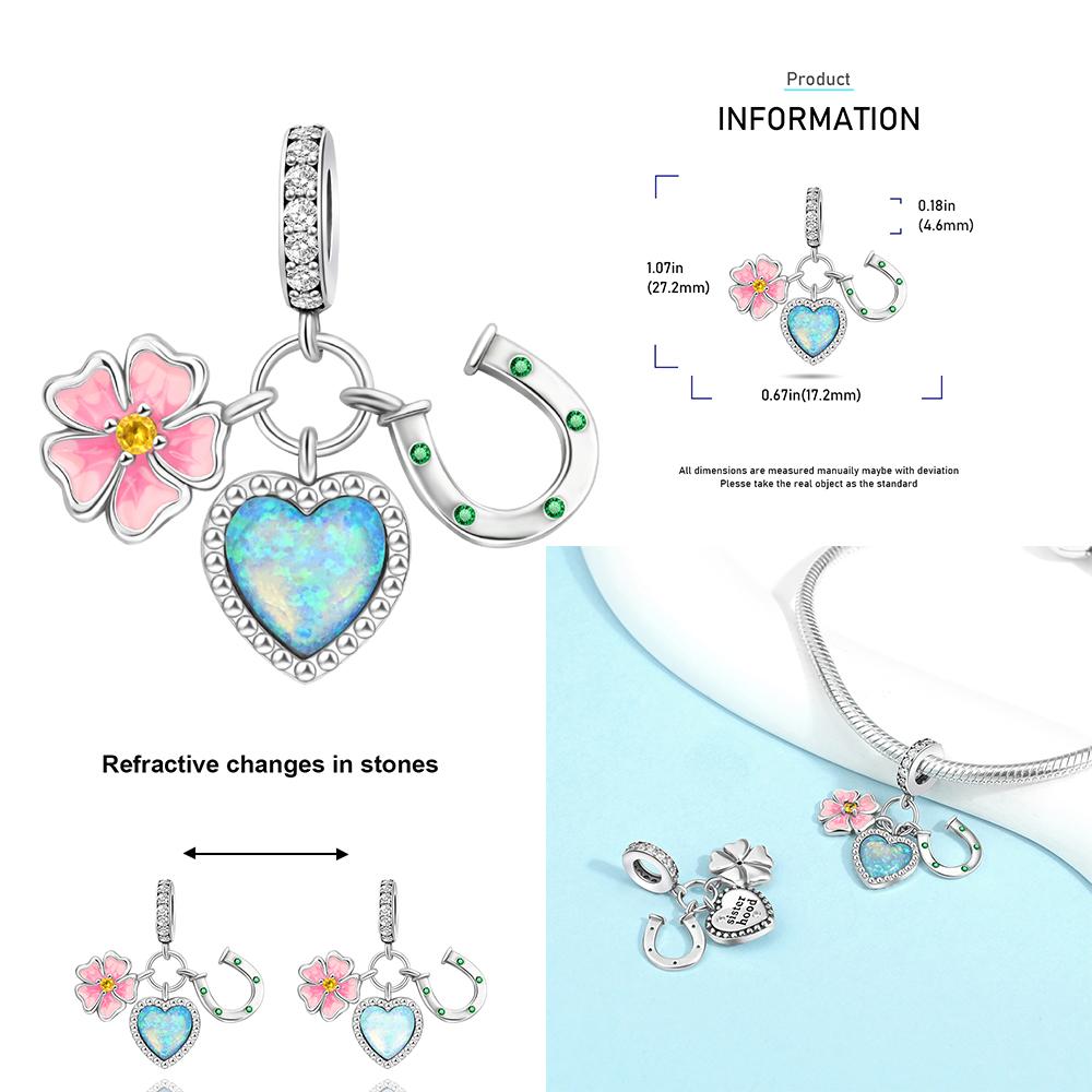Медный Шарм-Подвеска в Форме Сердца Любовь Дом Матери Семья Подходит для Браслета Ювелирные Изделия Ручной Работы DIY Подарки