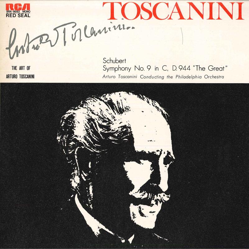 LP-пластинка ARTURO TOSCANINI(УСЛОВИЕ.)/ФИЛАДЕЛЬФИЯ - Шуберт:симфония № 9 до мажор, D.944 SRA8052 RCA Japan Классика Б/У