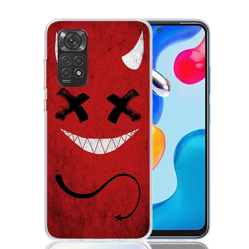 Чехол для телефона Аниме Дьявол Плохой Парень Для Xiaomi Redmi Note 15 14 13 12S 12 Pro Plus 11S 11E 11 11T 10S 10 Искусство Мягкий Чехол с Рисунком Redmi