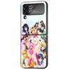 Жесткий чехол для ПК для Samsung Galaxy ZFlip3 Z Flip 4 ZFlip Z Flip 3 5G ZFlip4 zflip S-Sailors Girl M-Moons Защита от печати