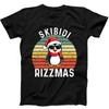 Skibidi Rizzmas Christmas Penguin Funny Gift Tee Black T Shirt 298