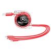 CRB1 Car 3 In 1 Fast Charging Cable Type C Micro USB Charger Wire For Mercedes Benz AMG GLC GLE GLB GLS W204 W205 W203 W211 W212 W213