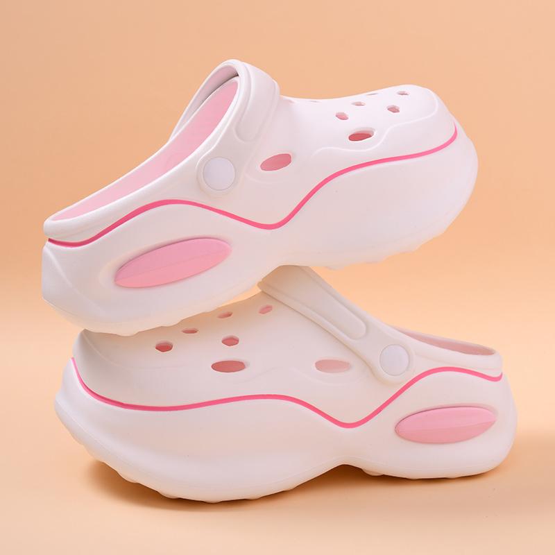 Женские тапочки на толстой подошве с закрытым носком, женские нескользящие сандалии, женская обувь для медсестер