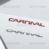 AANA1 3D Car Styling For Kia Carnival Letter Emblem HEV LX EX SX Prestige Badge Metal Stickers Rear Trunk Decals Auto Accessories