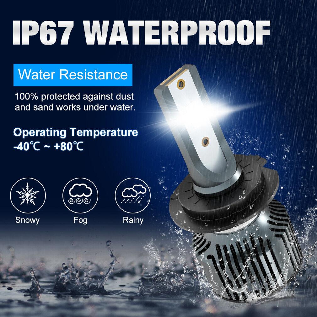 2 шт. H7 Led H4 H1 H8 H11 9005 HB3 9006 HB4 H27 880 881 Светодиодные лампы 30000LM Автомобильные фары Canbus 3570 CSP Auto Turbo 6000K Белый 12 В 24 В