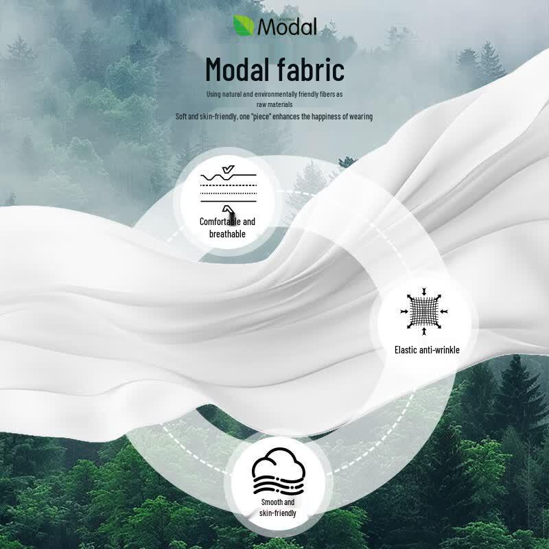 Мужская рубашка Hodo из модала, без складок, с коротким рукавом, в стиле business casual