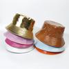 Unisex Reversible PU Leather Climbing Fishing Hat Bucket Hat Fisherman Hat Sun Hat