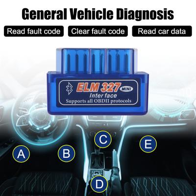 Детектор Bluetooth V1.5 Адаптер интерфейса OBD2 Для IOS/Android Считыватель кодов ELM327 Двухрежимный Автомобильный диагностический сканер