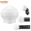 AK-R22 Silicone Diffusion Dome Diffuser Ball for Godox Round Speedlite V1 AD100Pro AD200 AD200PRO with H200R Flash Head