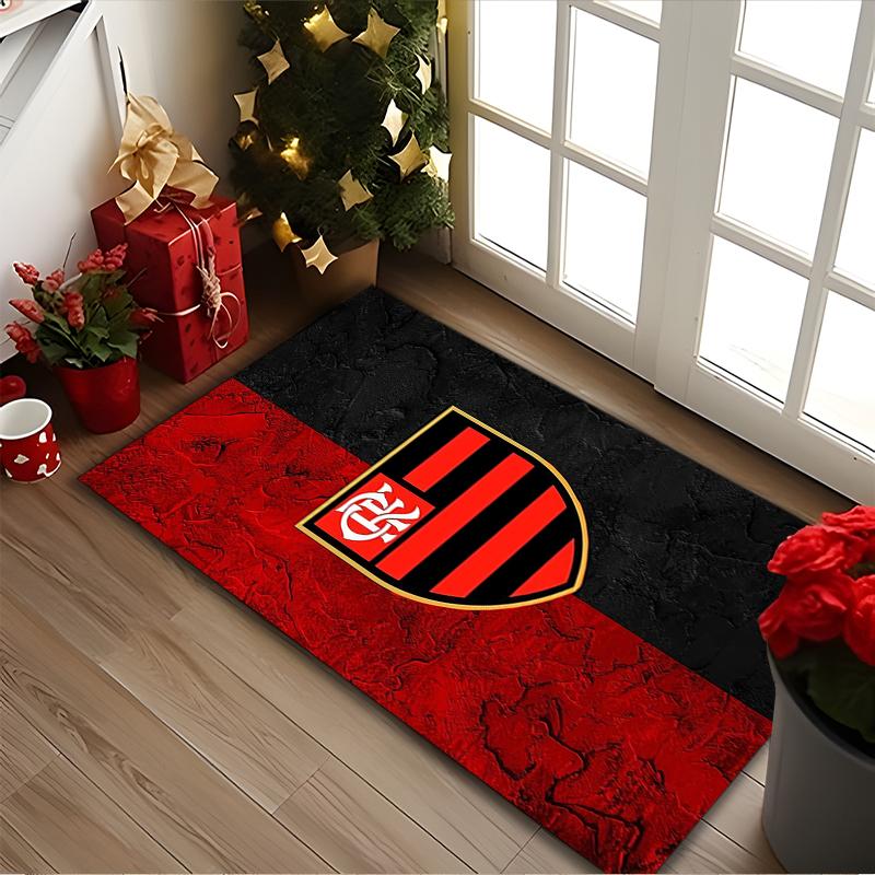 1pc Office Printed Area Carpet, Rangers FC Rug, Home Sofa Chair Mat For Christmas and Halloween Décor