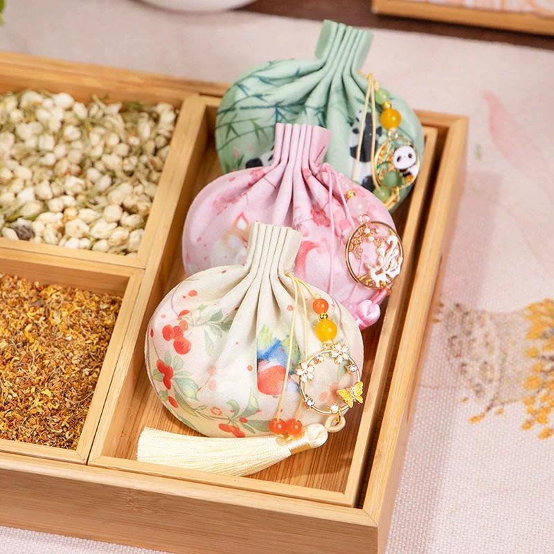Dragon Boat Festival Sachet Perfume Bag Bag Small Pendant Animal Pouch Accessories Carry Creative Archaistic Tassel Silk Bag Cloth Bag
