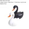 2Pcs Mini Lifelike Swan Simulation Model for DIY Miniature Landscape Garden