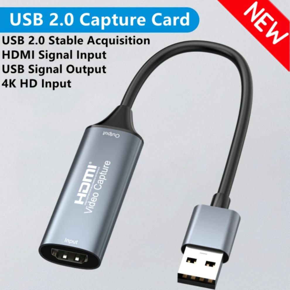 4K USB 3.0/Type-C Видеозахватывающая карта, совместимая с HDMI, Захватчик-Регистратор для PS4, Игры, DVD, Видеокамеры, Камеры, Записи, Прямые трансляции