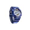 Casio Мужские часы с двойным дисплеем (жидкокристаллический/аналоговый) Серия Синие часы GA-110BWP-2APFQ