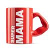 Кружка-чашка Super Mama с ручкой в ​​виде мускулистой руки. Идея подарка для мамы
