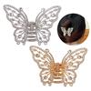 Elegant Butterfly Hair Claw Clip With Dazzling Rhinestones For Women Securely Hold Metal Hairpin Accessory