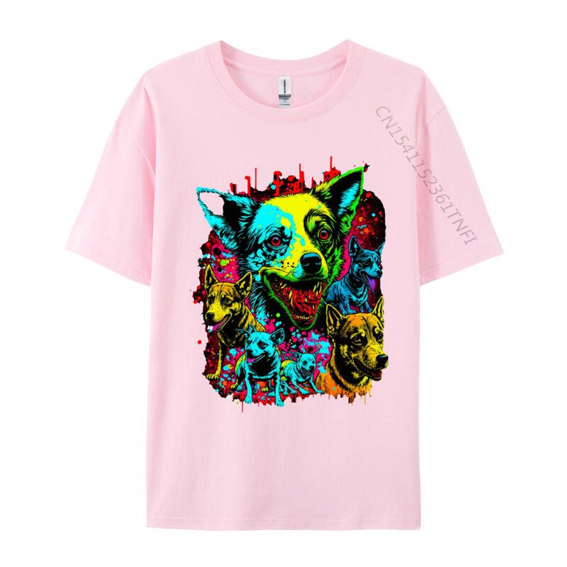 Dog Zombie Tshirt Retro TShirt Designer Printed On Cotton Men T Shirts Youthful Casual Graphic T Shirts