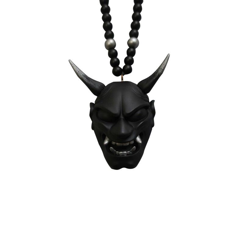 1 шт. Автомобильный орнамент, подвесной кулон, шлем самурая хання, японские автомобильные аксессуары Oni, зеркало заднего вида