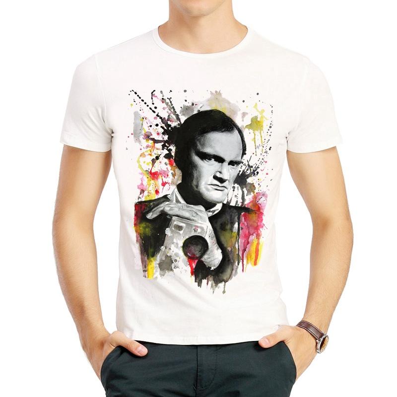 Quentin Tarantino T Shirt Short Sleeve White Color Pulp Fiction Quentin Tarantino Tshirt Tees Top Tshirt For Unisex Streetwear