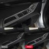 Для Mitsubishi LANCER 2008-2015 Кнопка управления стеклоподъемником Наклейка из углеродного волокна ЧЕРНЫЙ
