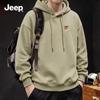 Jeep Мужская толстовка с капюшоном свободного кроя, тяжелая