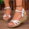 2024 Высококачественная женская обувь Новые женские сандалии Модные с открытым носком Однотонные С одной пряжкой на ремешке Женские сандалии на высоком каблуке