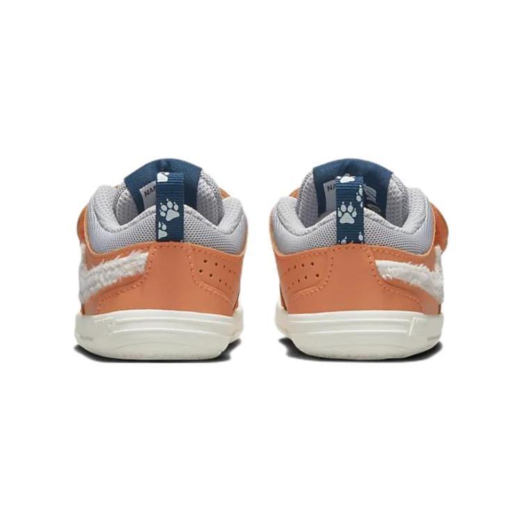 Nike Pico 5 Коровья кожа Лил Устойчивые к истиранию Устойчивые к истиранию Низкие Спортивные Повседневные Кроссовки Белый Оранжевый DQ8371-800