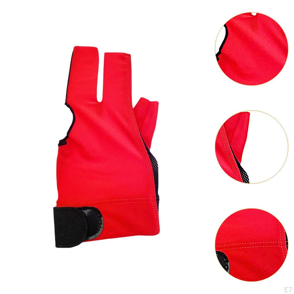3 пальца бильярдные перчатки эластичный противоскользящий кий для снукера для практики игры
