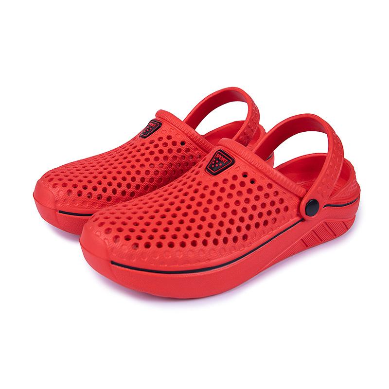 2025 Summer New Products Men's Simple Sandals Fashion Trend Hollow Breathable Hole Shoes Couple Outdoor Beach Shoes