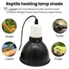 Reptile Heat Lamp Fixture Heat-Resistant Universal Easy Installation Deep Dome Reptile Light Fixture with Power Cable