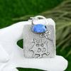 Friendship Day Deal 925 Sterling Silver Natural Owyhee Blue Opal Pendant Jewelry