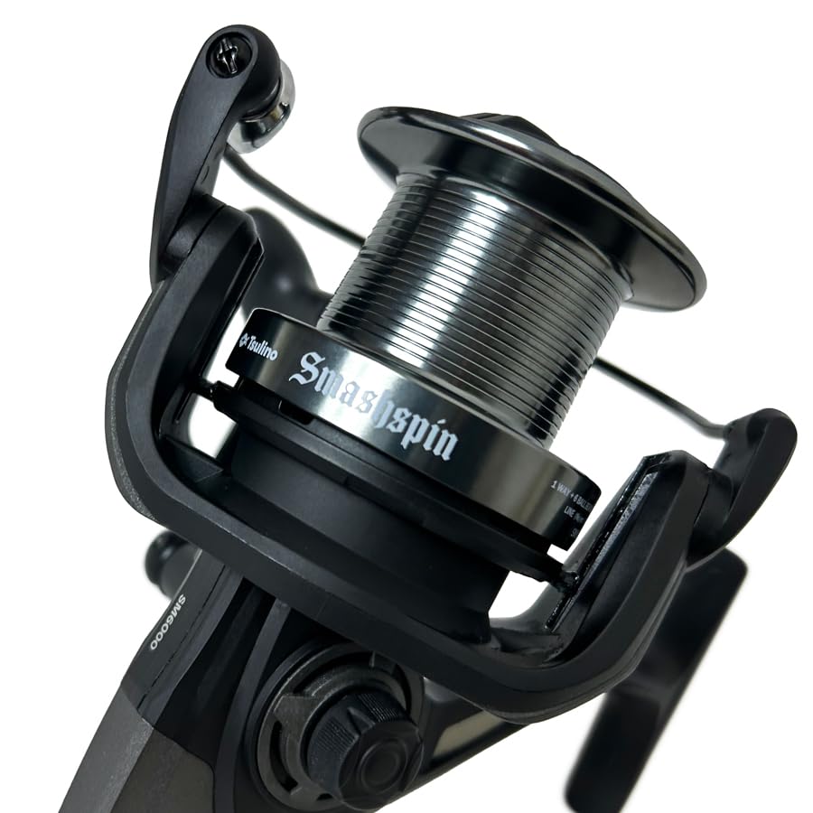 Tsulino SMASH SPIN SM6000 [Большая катушка для кастинга и фидерной ловлиБольшая спиннинговая катушка, на которую можно намотать нейлон Нет. 6 250 м и Нет. 8 200м]