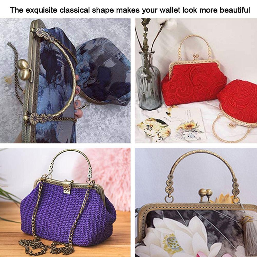 Handle Bag Accessories Purse Frame Kiss Clasp Purse Frame Purse Clasp Frame Bag Kiss Clasp Lock