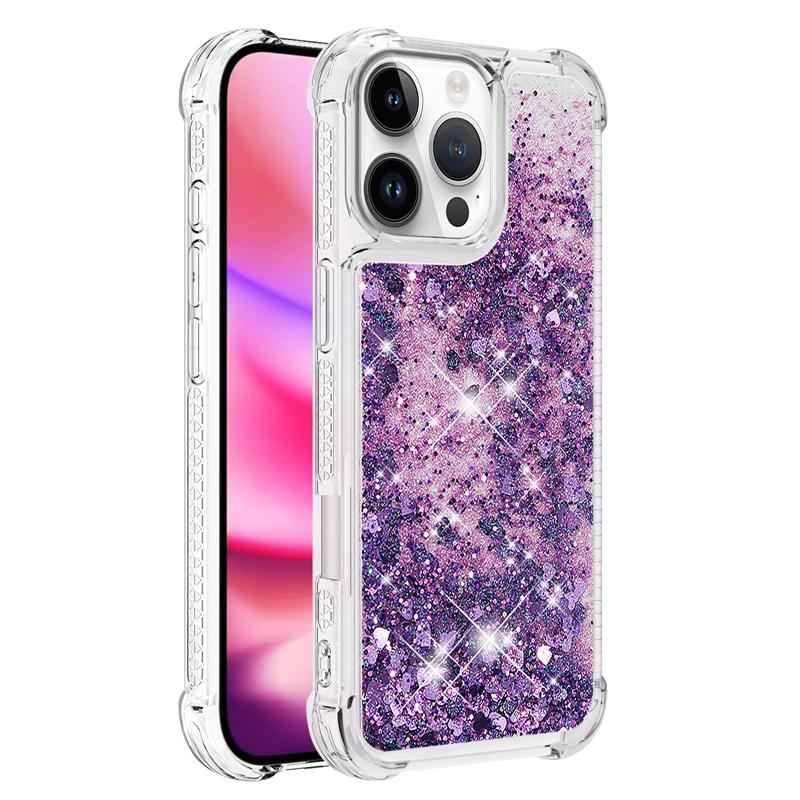 Чехол для i Phone 16 Pro Max на Для Funda iPhone 16 Pro MAX Чехол Блестящий Динамичный Жидкий Чехол Для Apple16 Plus 16ProMax Чехлы Etui