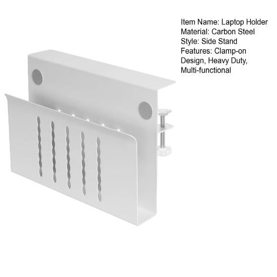 Настольный держатель для ноутбука, без сверления, настольная полка, органайзер для хранения планшетного компьютера, прочная настольная подвесная вертикальная подставка для ноутбука