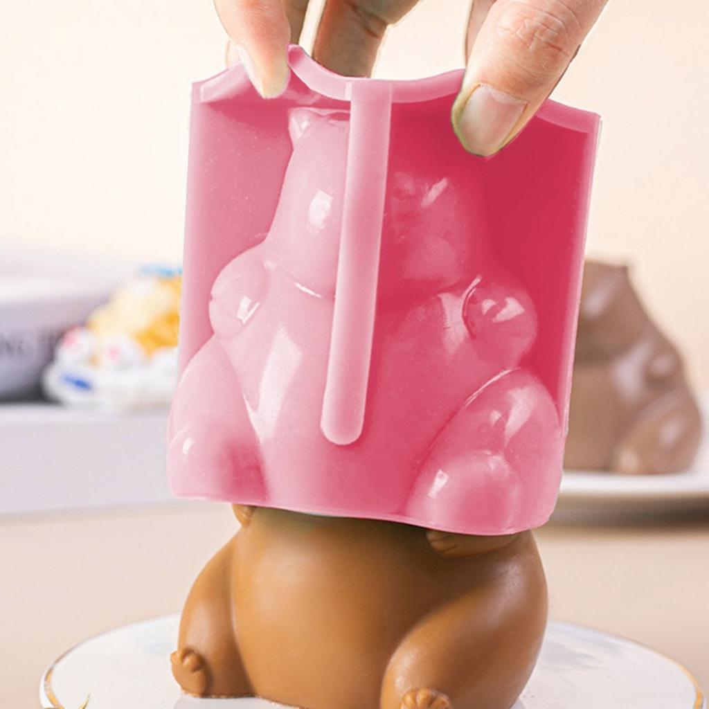 3D Capybara силиконовая форма для торта для выпечки, форма для мусса в виде животного, шоколадное мороженое, гибкие кухонные формы для творчества