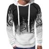 Gradient Print Men's Pullover Hooded Sweatshirt Spring Autumn Daily Fitness Sportswear Fashion Casual Hoodies Loose Clothin