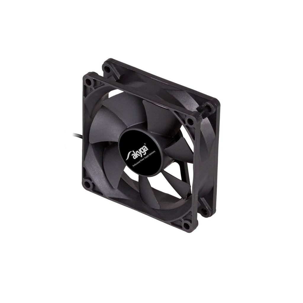 Akyga Aw-8A-Bk Computer Fan 80mm Molex 12V Black Fan 2000 Rpm