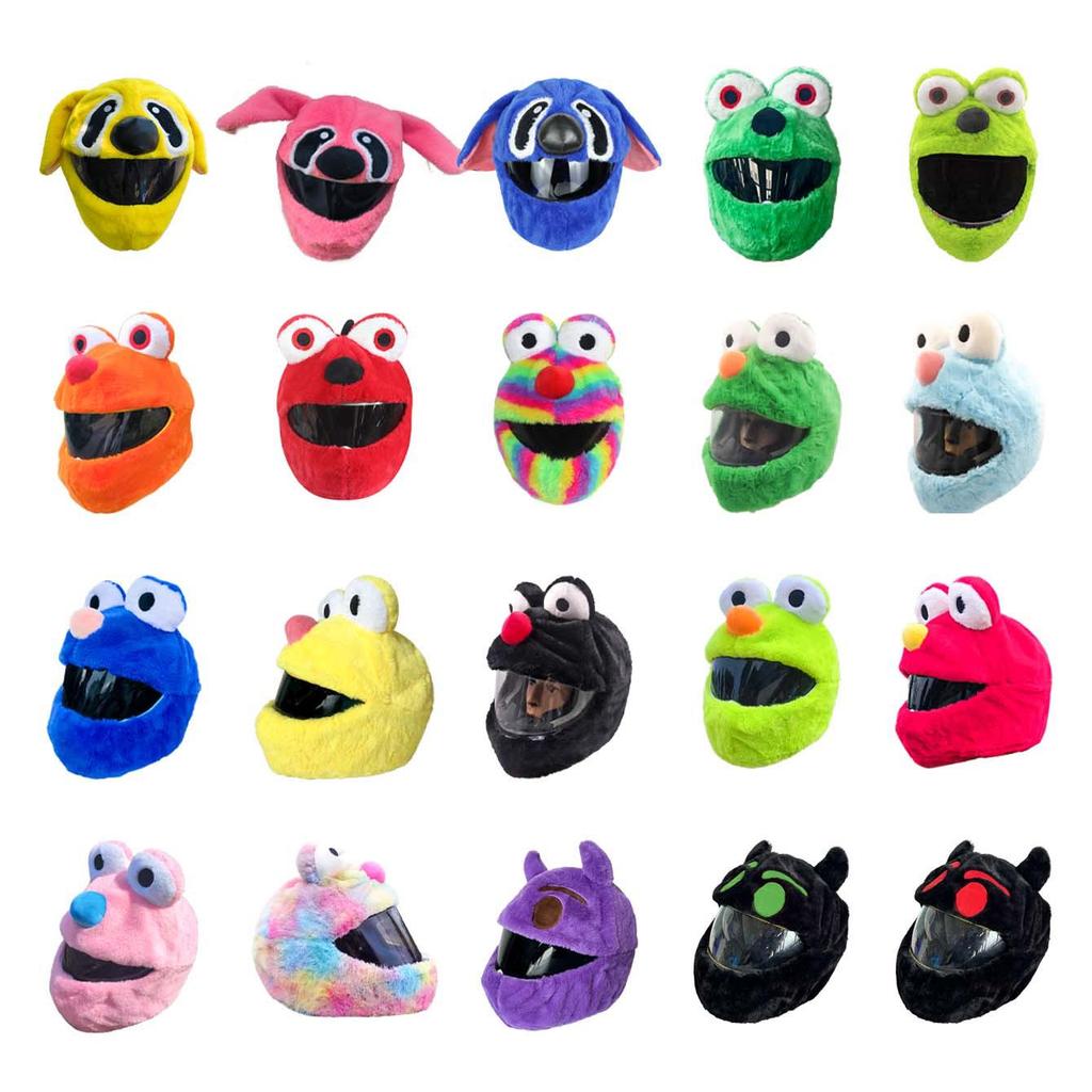 Custom Plush Helmet Cover - Soft, Durable, Wear-Resistant, Cute Cartoon Design