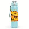 1PC Yellow Sun Mountain Retro Landscape Print 750ml Portable Sports Water Bottle Leakproof Gym Outdoor Travel Drink Cup