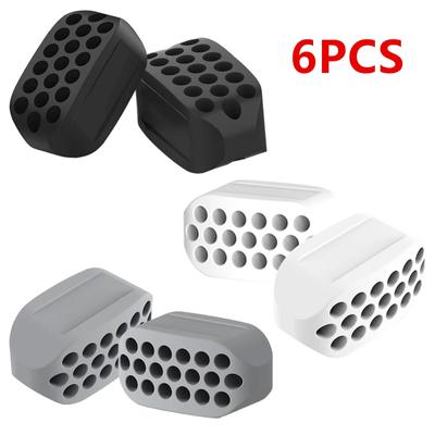 6 шт. Тренажер для челюсти для мужчин и женщин Подводка для челюсти для лица Жевание прикуса Мышцы для лица Фитнес-мяч Силиконовые таблетки Тренажер для челюсти Тренажер для линии челюсти Тренажер для линии челюсти