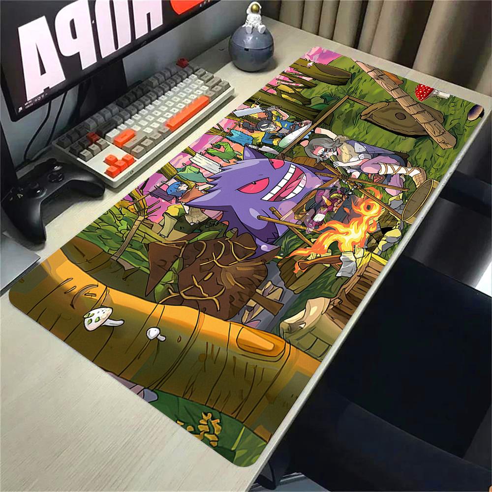 Mouse Pad Large Desk Mat Pokemones Anime Playmat Gaming Mouse Pad 900 400 Xxl Mousepad Speed Computer And Office Gamer Cabinet