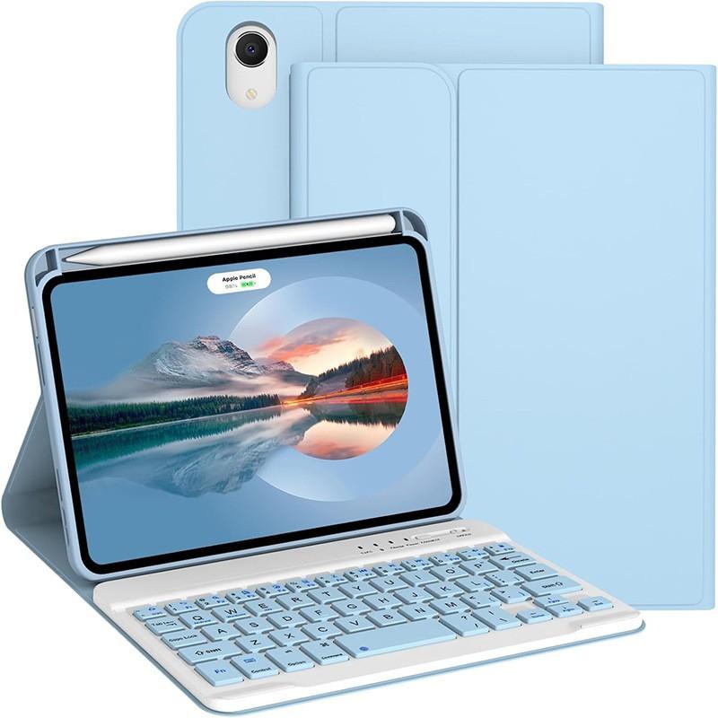 Detachable Wireless Bluetooth Keyboard Case With Stylus Slot IPad Mini 7 8.3 Inch TPU Protective Cover