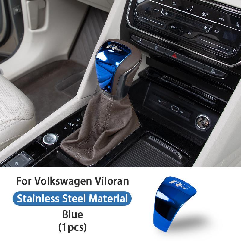 OPQ1 VW 2026 Hot 3D Metal Car Gear Lever Decorative Stickers Gearbox R line Emblem Badge Gear Shift Handle Cover For VW Volkswagen Vi